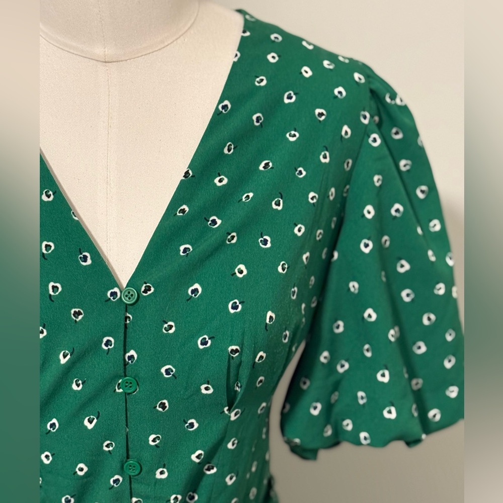 French Connection Green Adelise Dress Size 2
